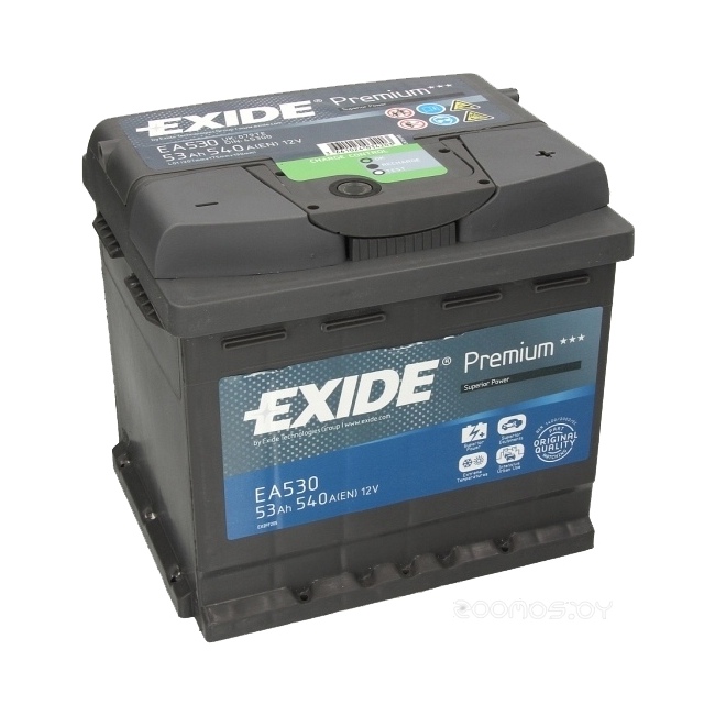 Аккумулятор автомобильный EXIDE - 53 о.п. EA 530 (Exide Technologies)