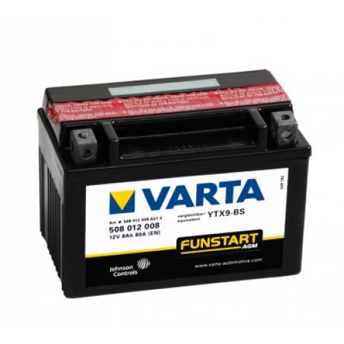 Аккумулятор МОТОЦИКЛЕТНЫЙ VARTA 508 012 008 A514