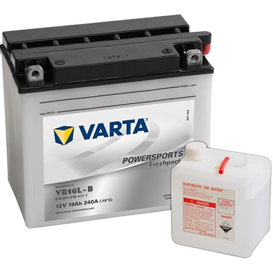 Мото аккумулятор Varta 12V 519 011 019 A514 FP 19Ah (о.п.)